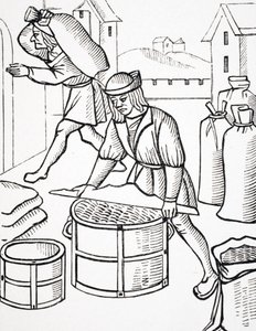 Measurers of Corn in Paris, after a woodcut from 
